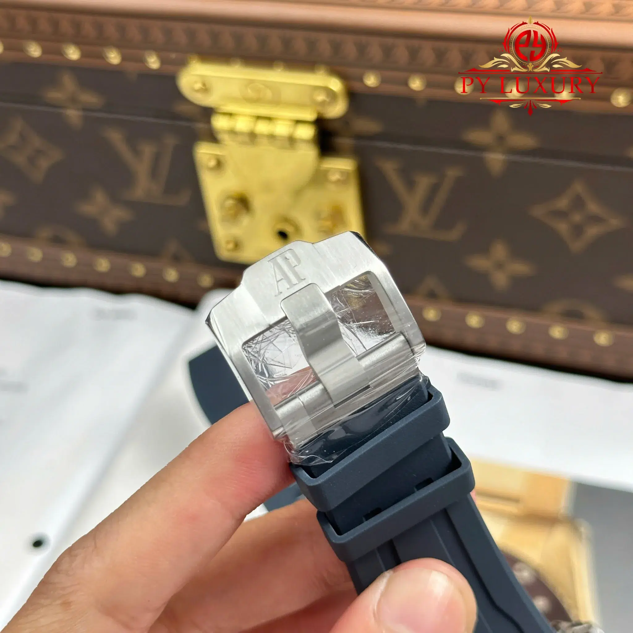 Audemars Piguet Royal Oak Offshore Chronograph 26420TI Blue Dial Rubber Band 1 1 Best Replica - 11