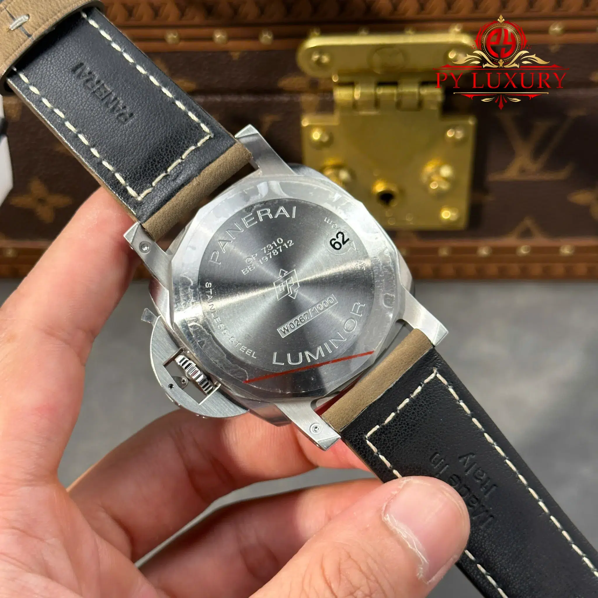 Panerai Luminor Marina PAM1314 Steel White Dial Leather Best Replica VSF - 11