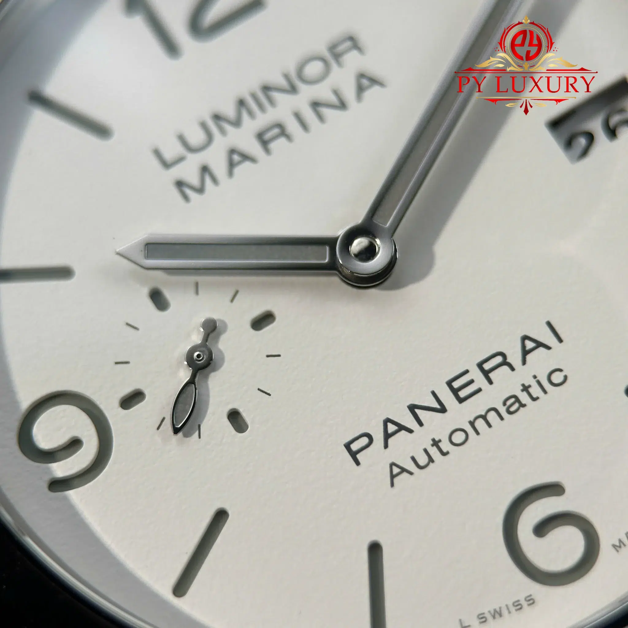 Panerai Luminor Marina PAM1314 Steel White Dial Leather Best Replica VSF - 7
