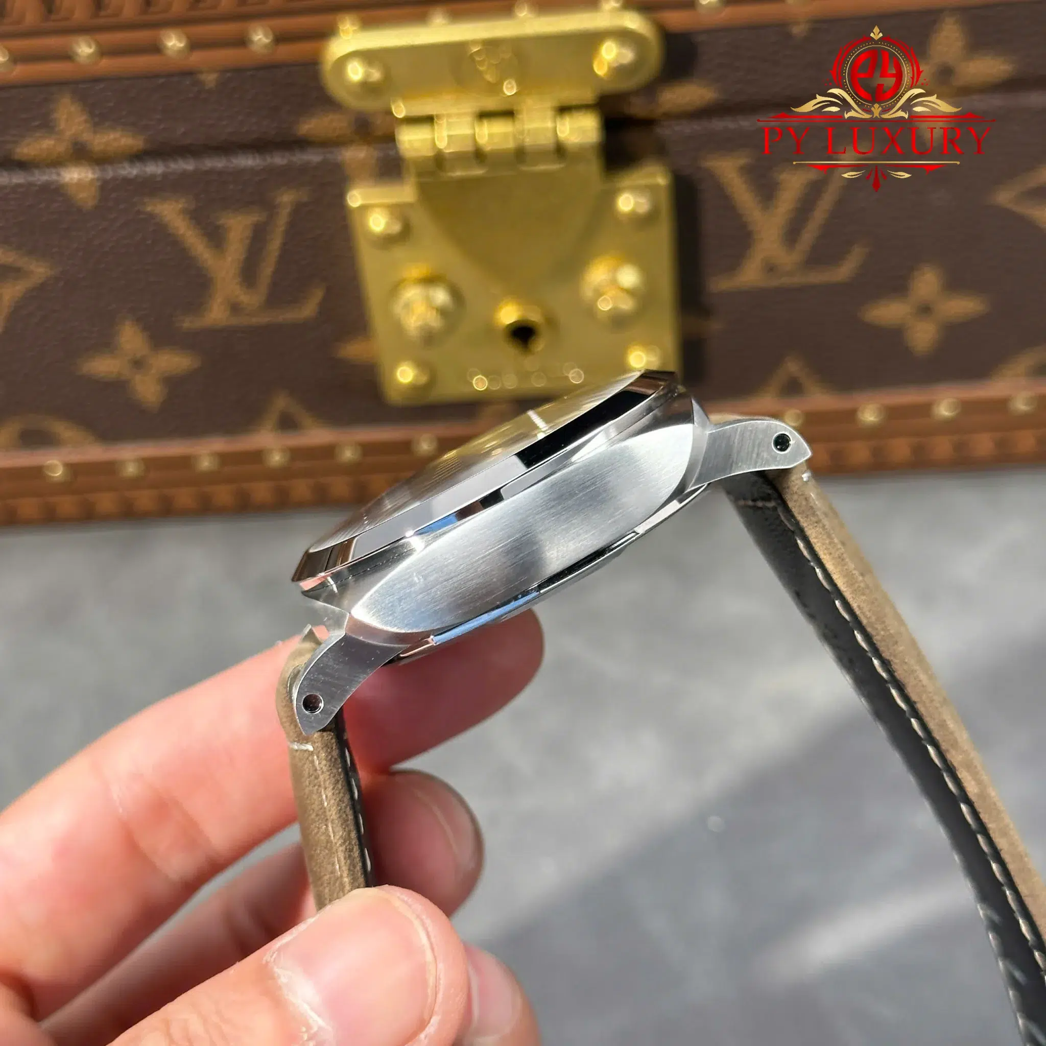 Panerai Luminor Marina PAM1314 Steel White Dial Leather Best Replica VSF - 9