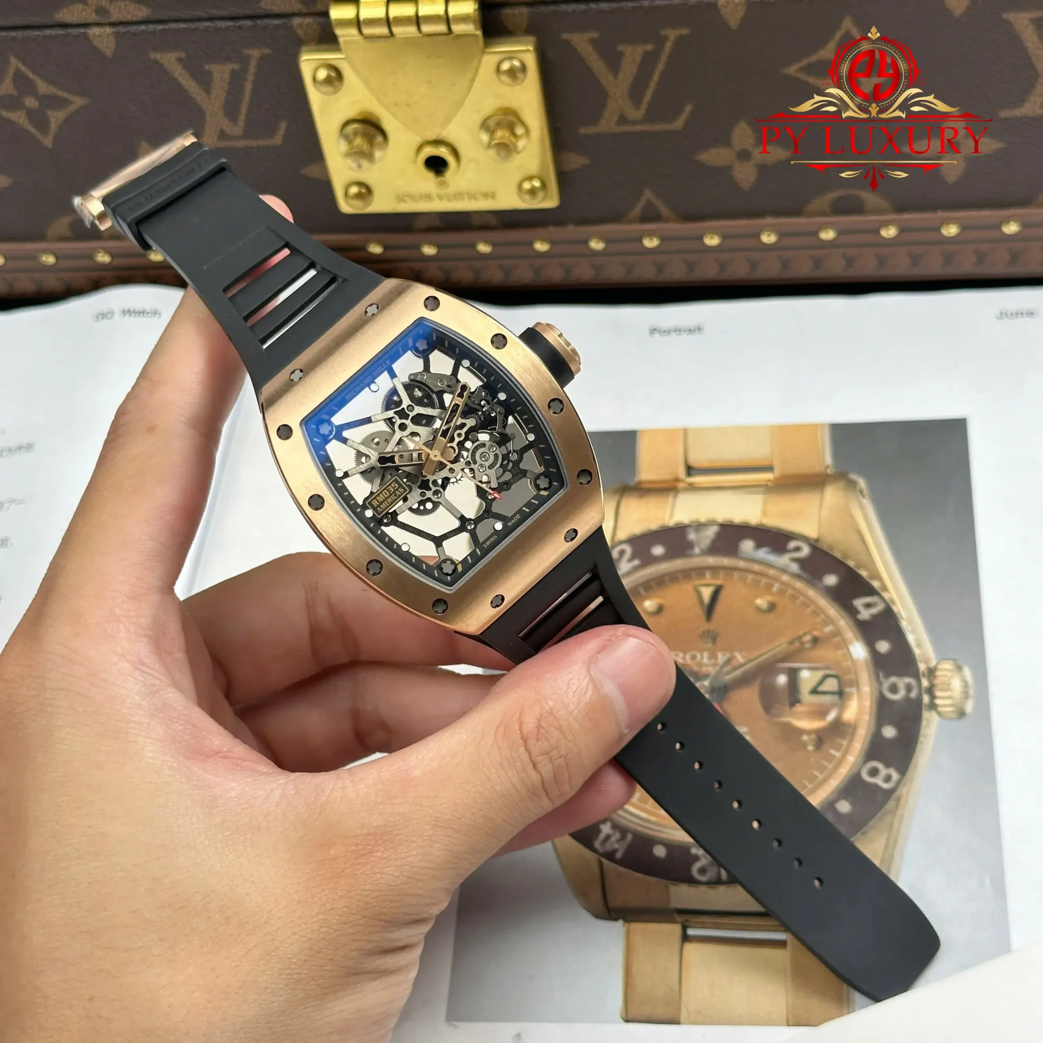 Richard Mille RM 035 Americas Rose Gold Toro Skeleton Limited Edition - 1