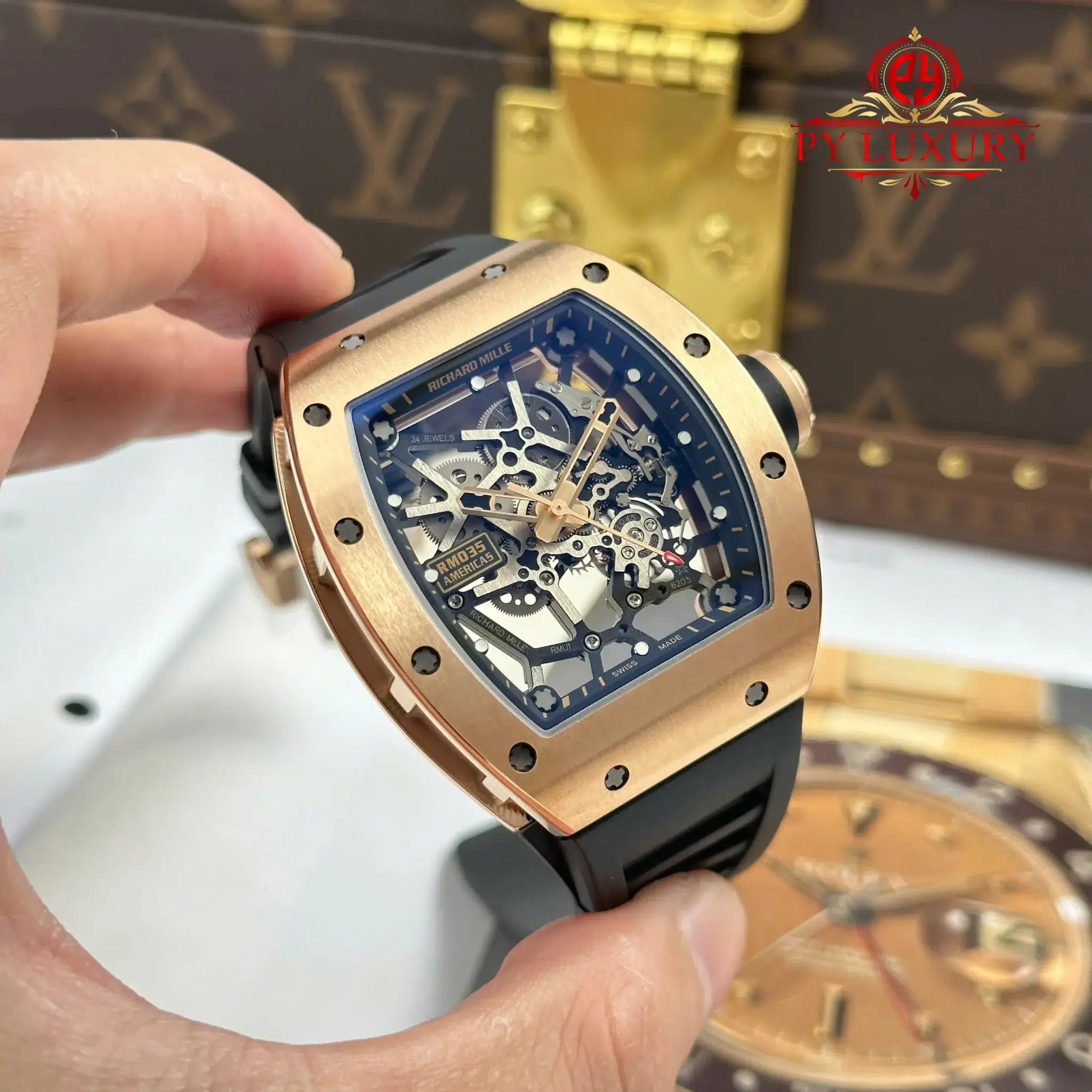 Richard Mille RM 035 Americas Rose Gold Toro Skeleton Limited Edition - 13
