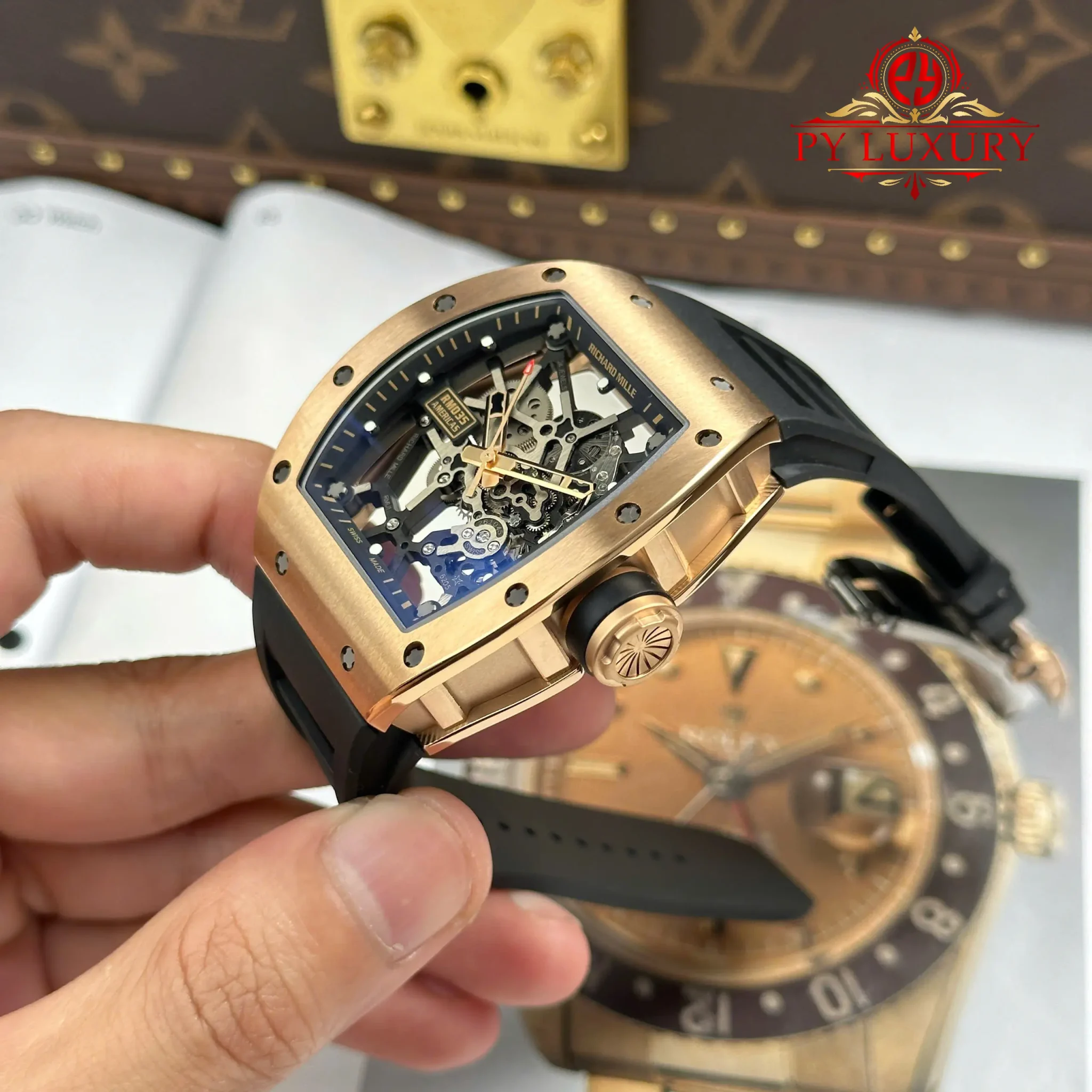 Richard Mille RM 035 Americas Rose Gold Toro Skeleton Limited Edition - 2