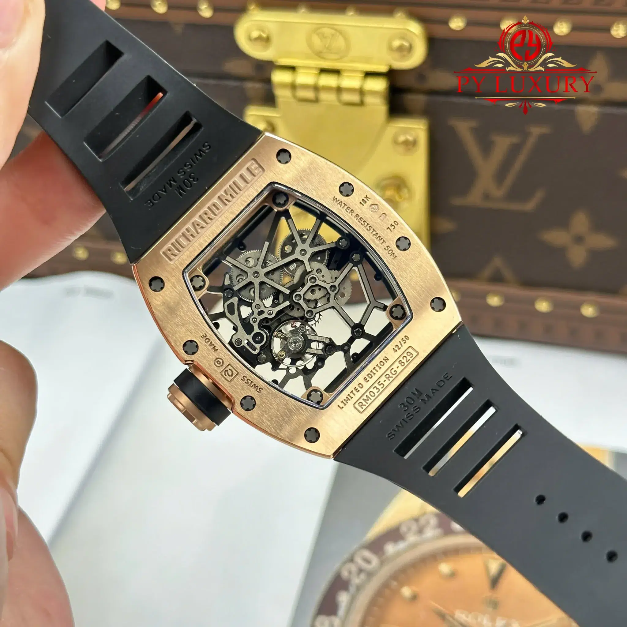 Richard Mille RM 035 Americas Rose Gold Toro Skeleton Limited Edition - 6