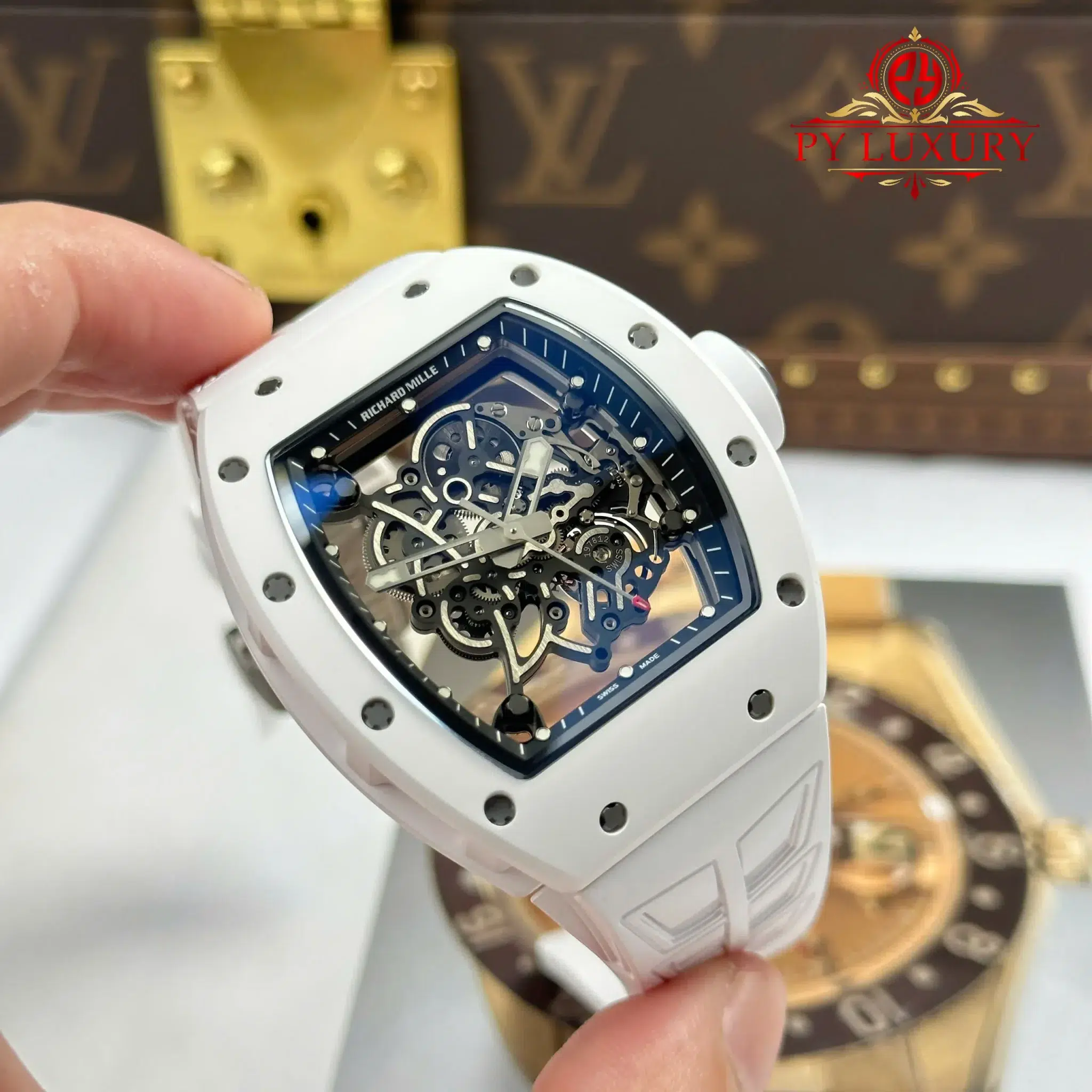 Richard Mille RM055 White Ceramic Bubba Watson Super Clone Best Replica ZF - 1