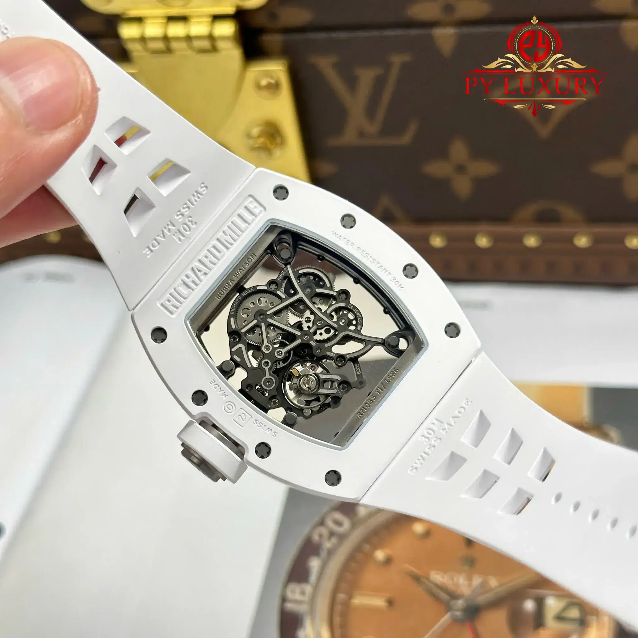 Richard Mille RM055 White Ceramic Bubba Watson Super Clone Best Replica ZF - 2