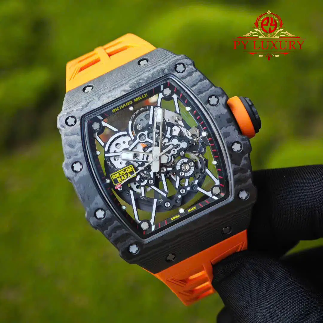 Richard Mille Rm35-02 Rafael Nadal Black Carbon NTPT Custom Made Vaucher Movement - 1