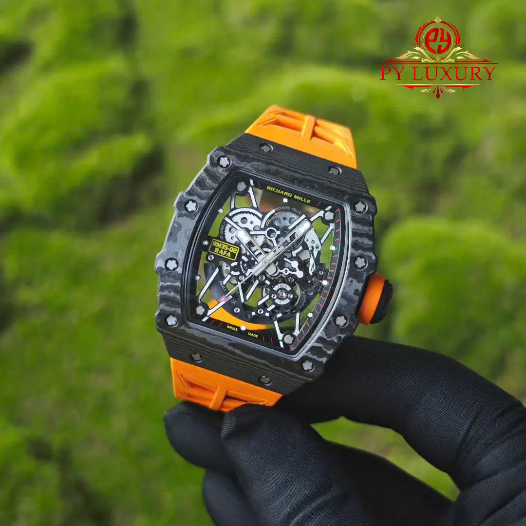 Richard Mille Rm35-02 Rafael Nadal Black Carbon NTPT Custom Made Vaucher Movement - 13