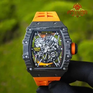 Richard Mille RM35-02 Rafael Nadal Custom Made 1:1 Black Carbon NTPT Vaucher Movement Exclusive Quality