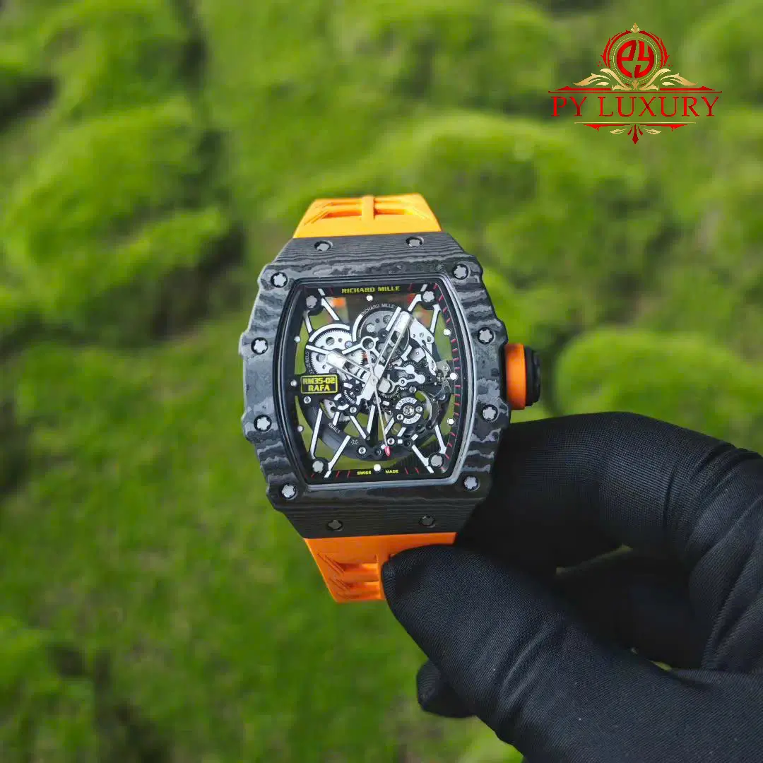 Richard Mille Rm35-02 Rafael Nadal Black Carbon NTPT Custom Made Vaucher Movement - 17