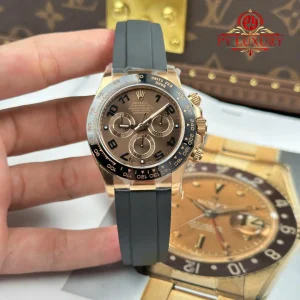 Rolex Daytona 116515LN Rose Gold Chocolate Arabic Dial Oysterflex 1:1 Best Replica