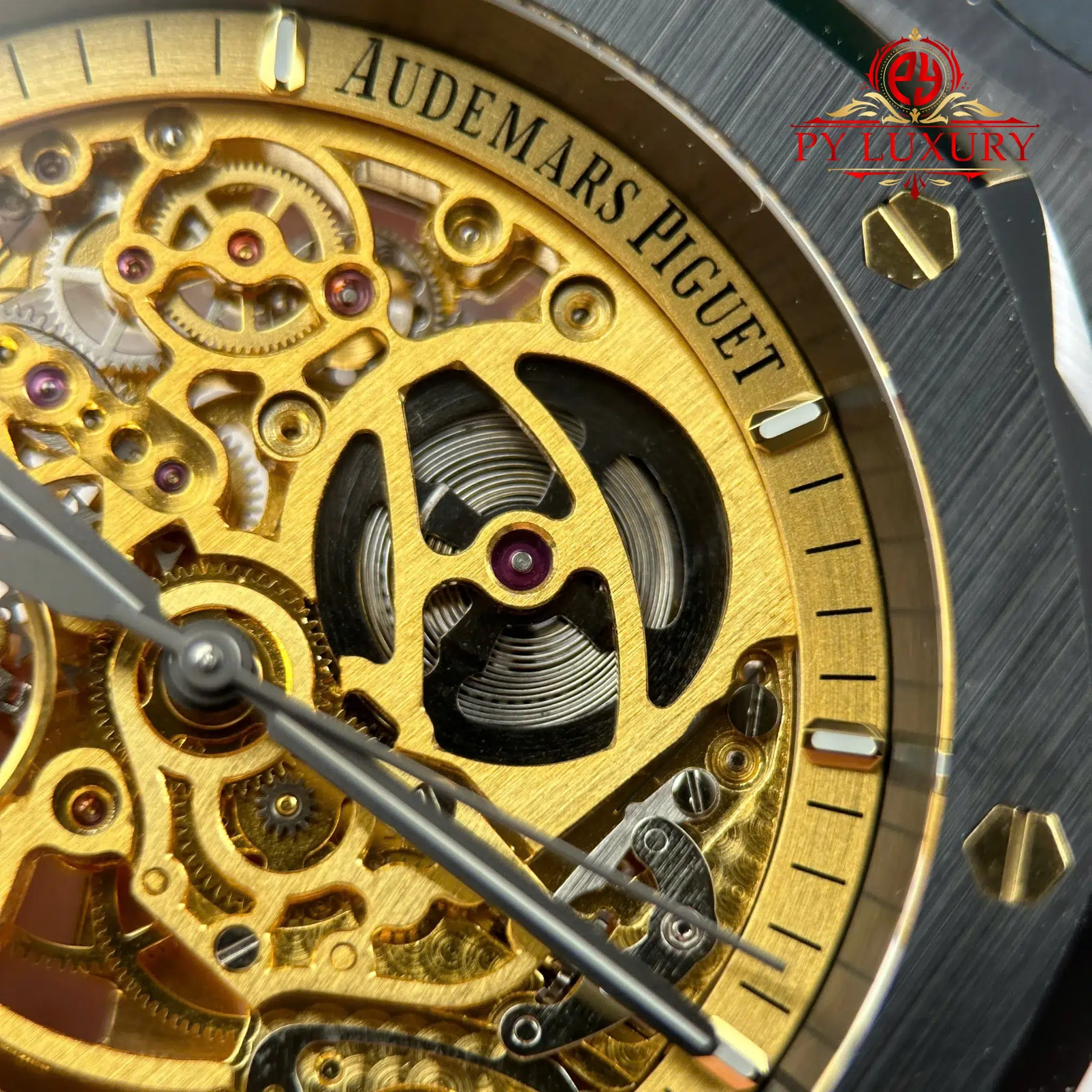 Audemars Piguet Royal Oak 15416CE Ceramic Openworked Skeleton Pink Gold-Toned Dial - 13