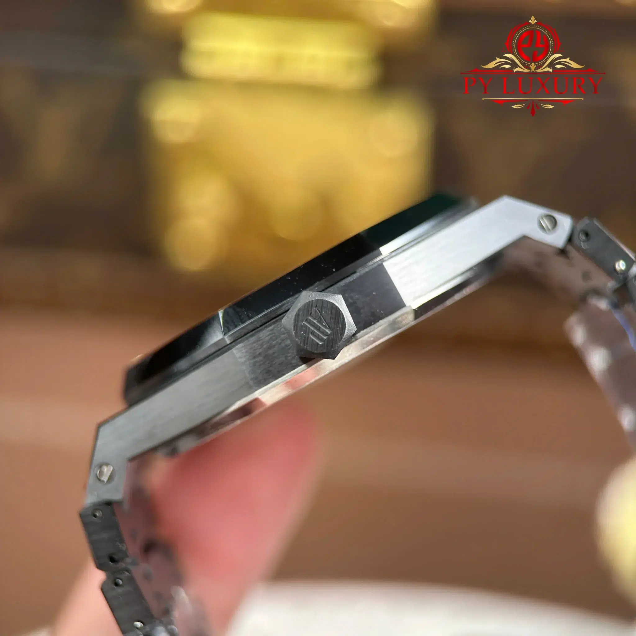 Audemars Piguet Royal Oak 15416CE Ceramic Openworked Skeleton Pink Gold-Toned Dial - 2