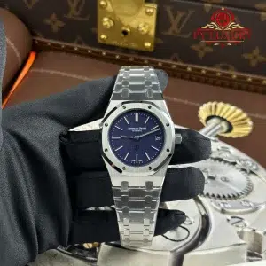 Audemars Piguet Royal Oak Jumbo Extra Thin 16202BC Blue Grained Tuscan Dial Best Replica