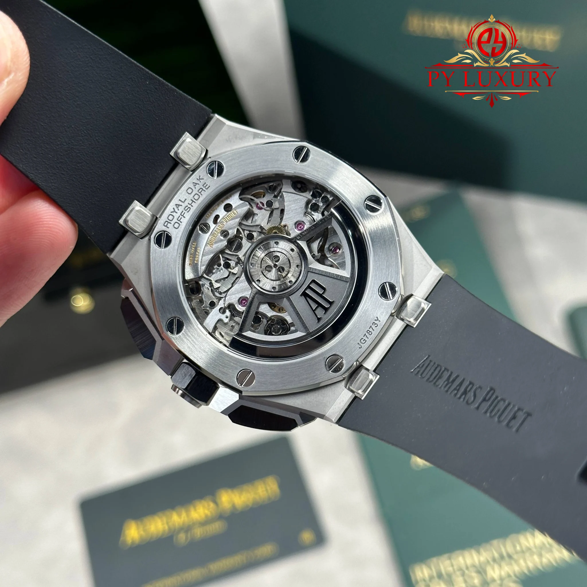 Audemars Piguet Royal Oak Offshore Chronograph 26420SO Steel Black Dial Rubber Band Super Clone DDF (Free Sprung) - 10