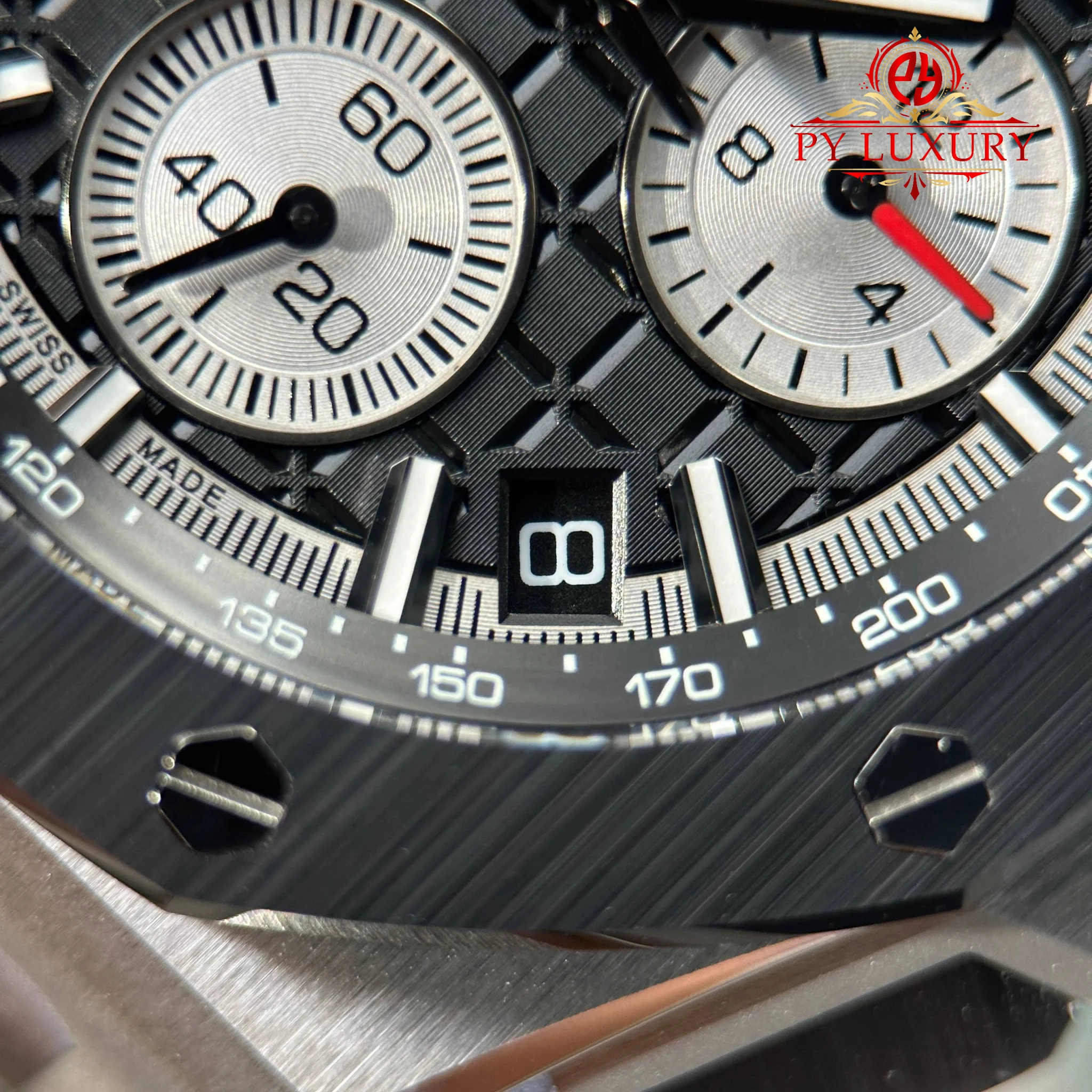 Audemars Piguet Royal Oak Offshore Chronograph 26420SO Steel Black Dial Rubber Band Super Clone DDF (Free Sprung) - 8