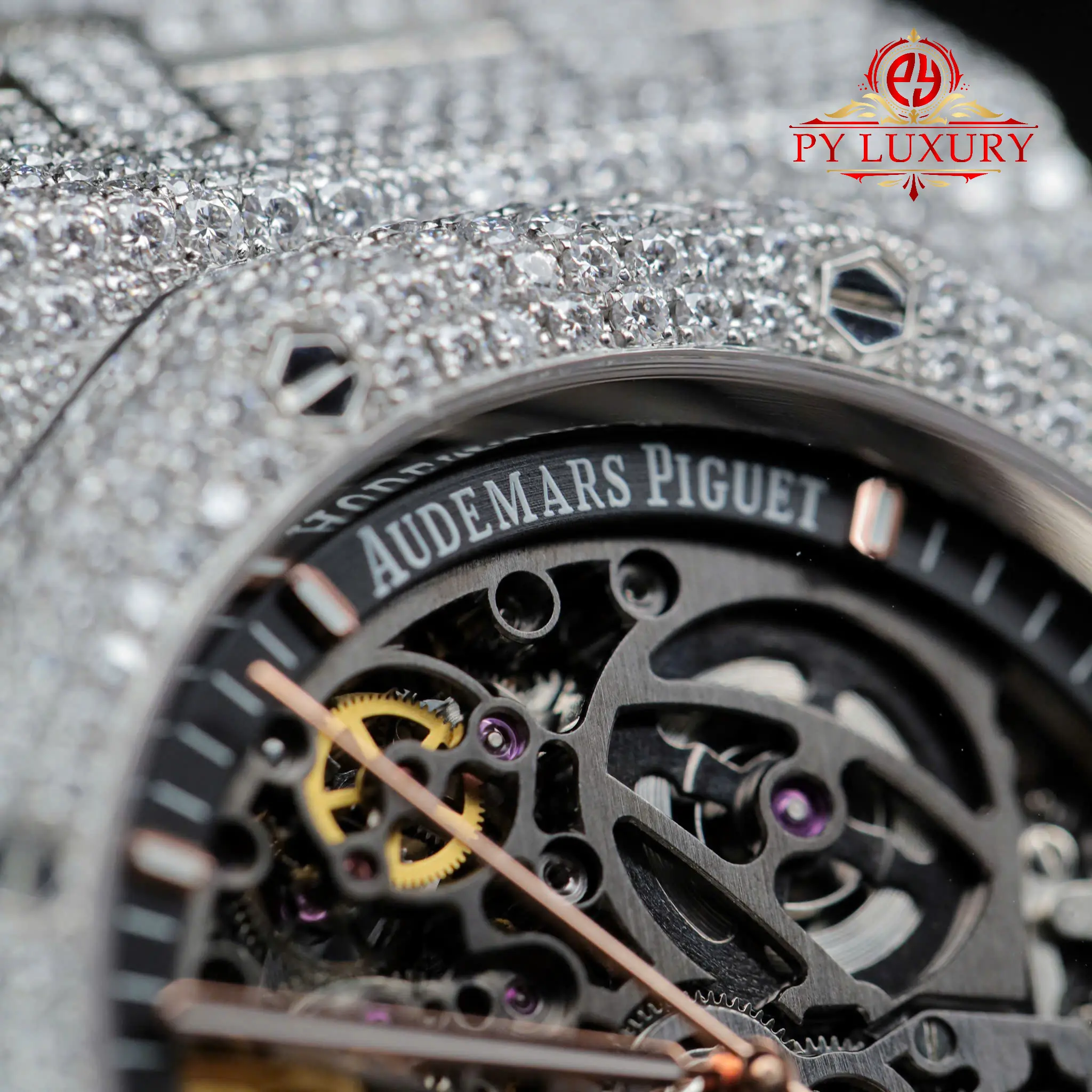Audemars Piguet Royal Oak Openworked Skeleton Dial Iced Out Moissanite - 3