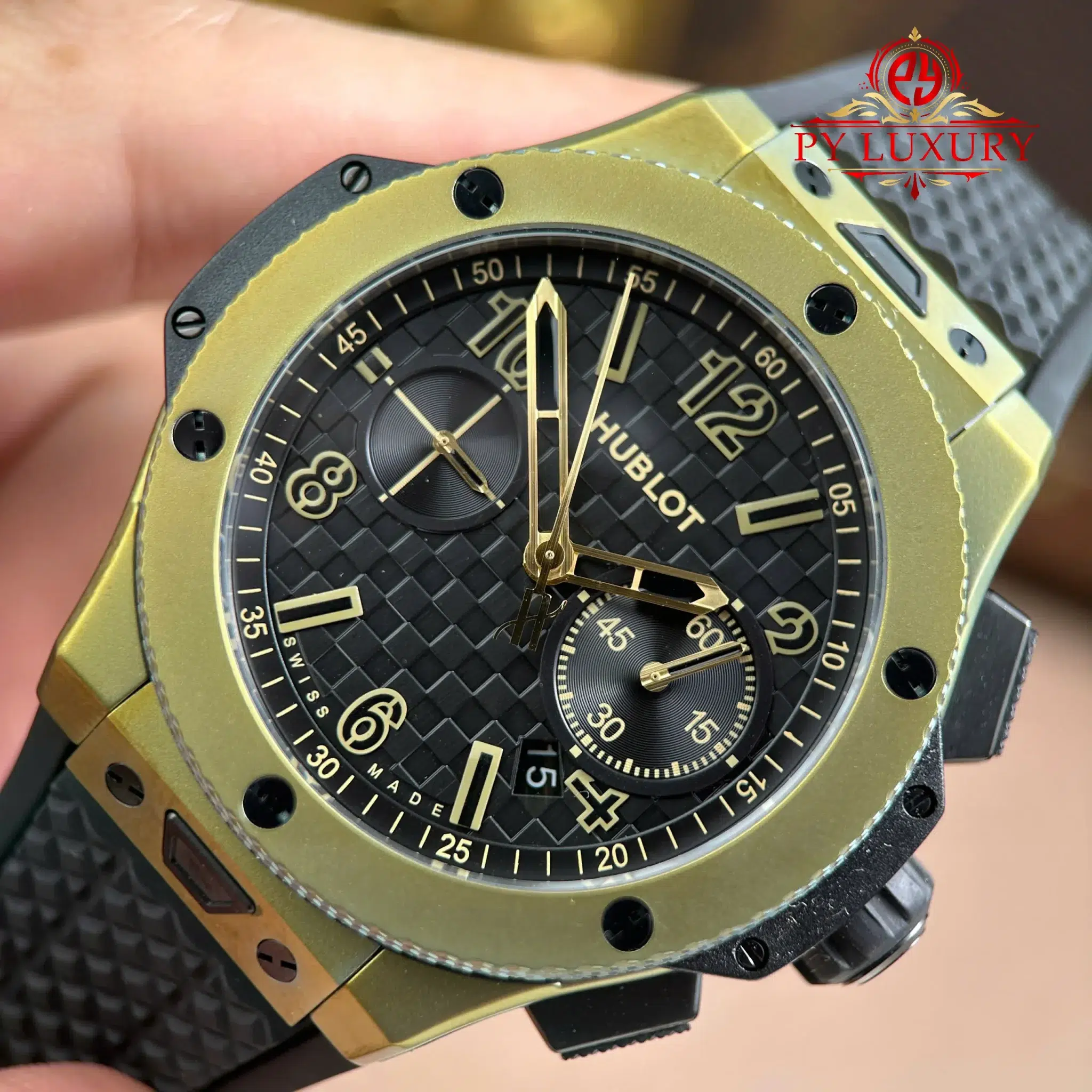 Hublot Big Bang 20th Anniversary Full Magic Gold - 8