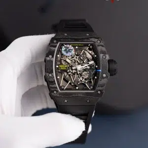 Richard Mille RM35-02 Rafael Nadal Black Carbon TPT Black Rubber Band Super Clone