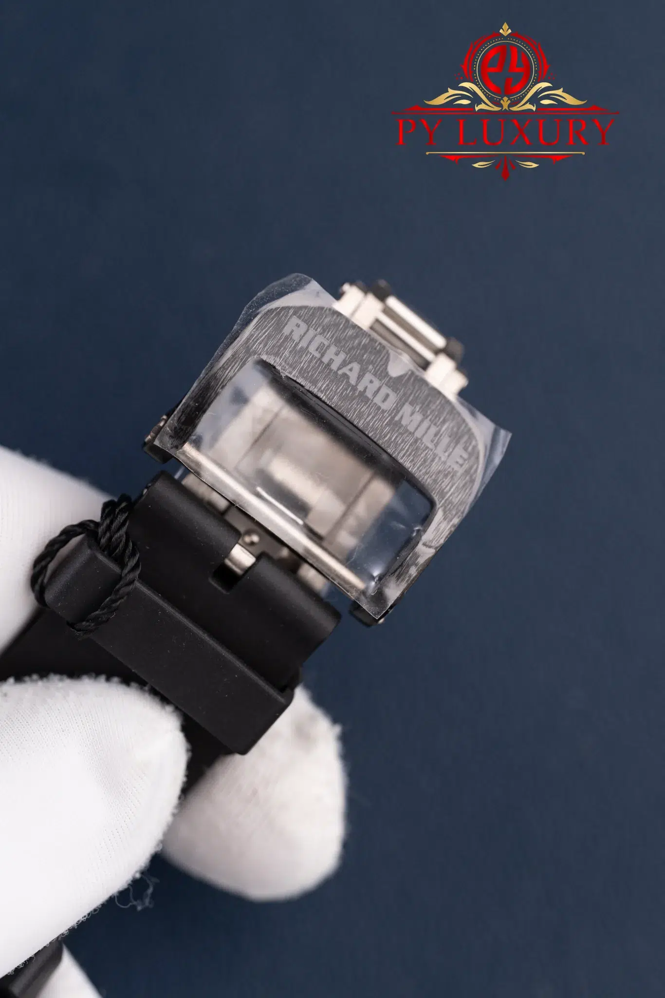 Richard Mille RM35-02 Rafael Nadal Black Carbon TPT Black Rubber Band Super Clone - 3