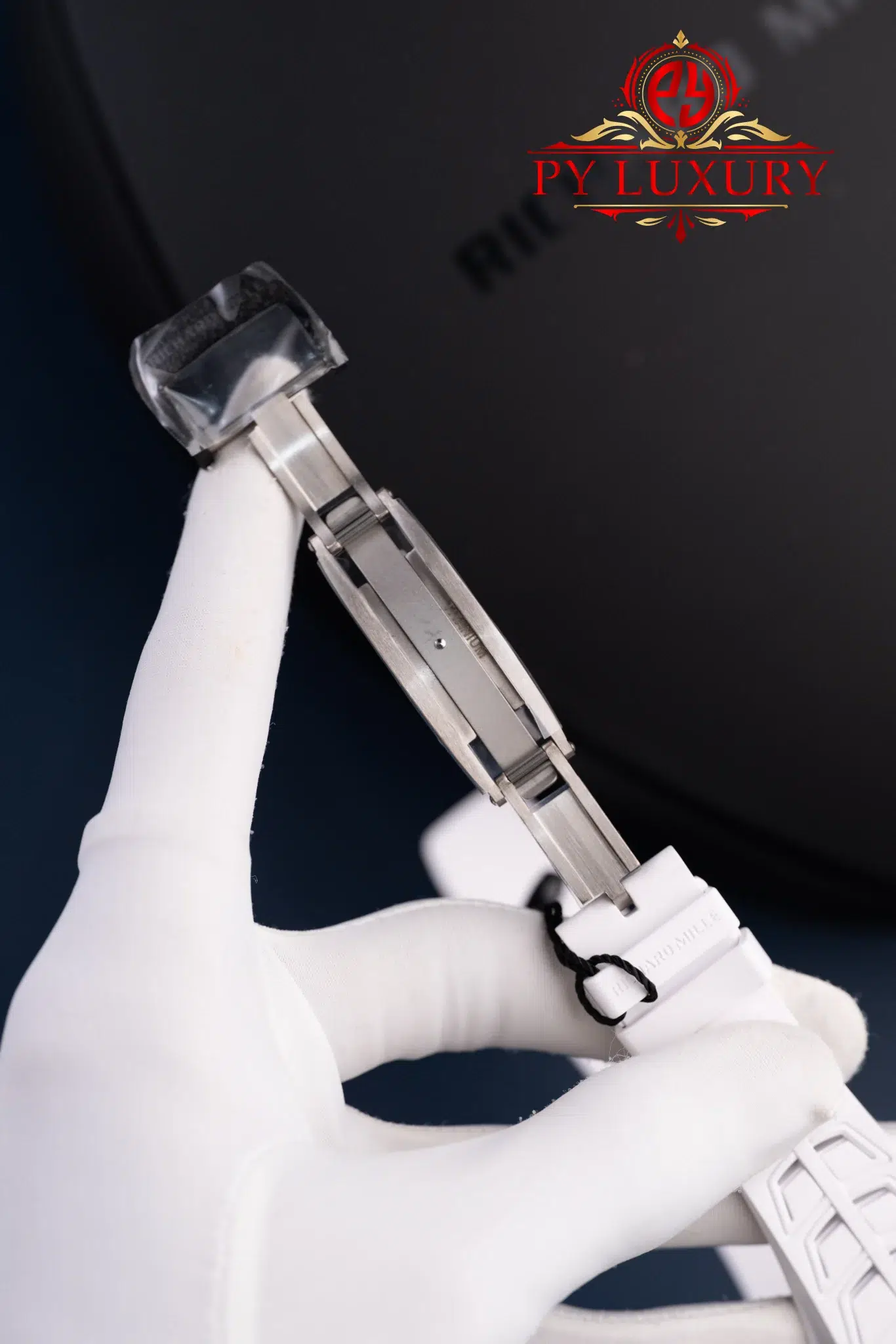 Richard Mille RM35-02 Rafael Nadal Black Carbon TPT White Rubber Band Super Clone - 10