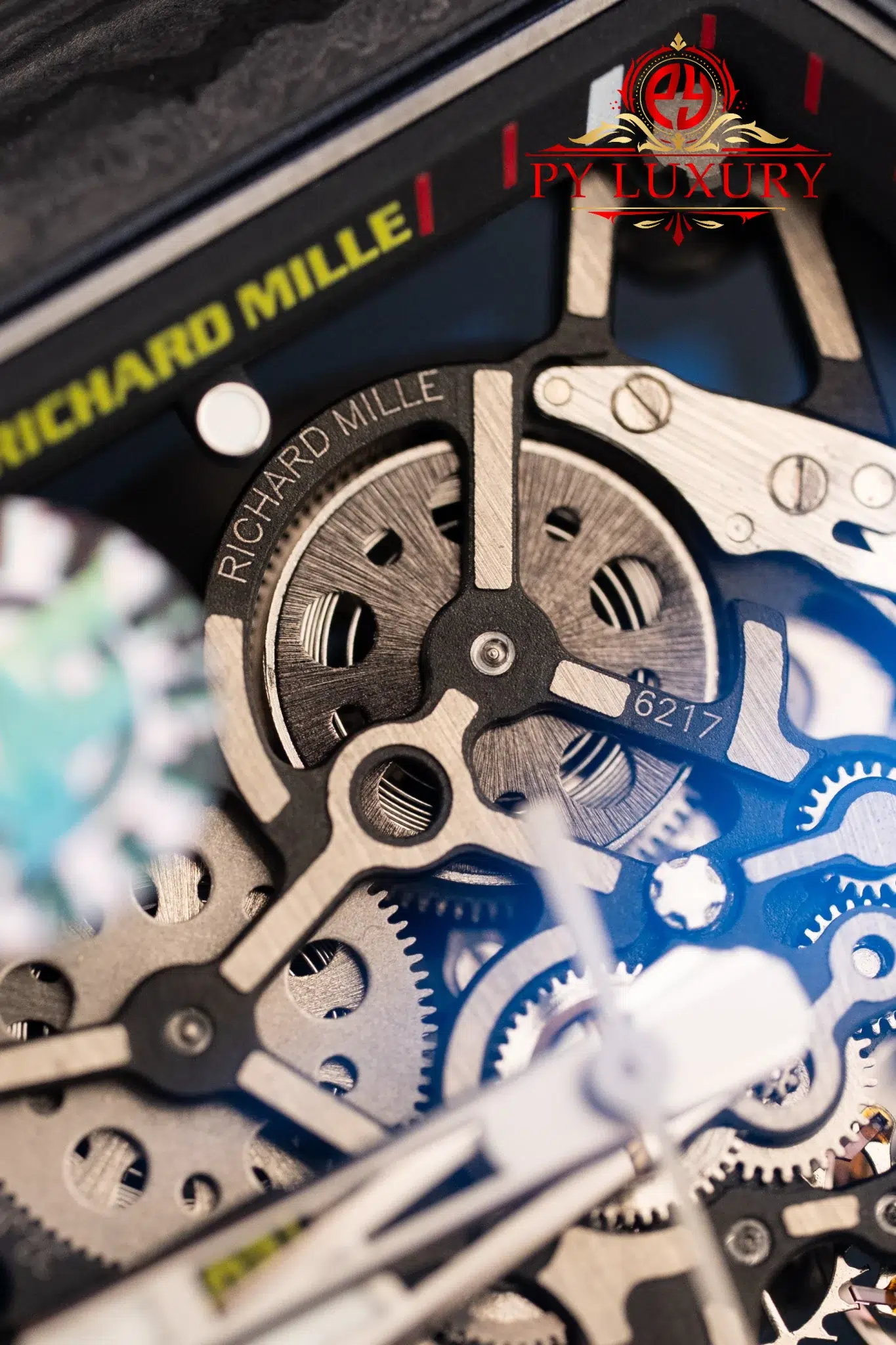 Richard Mille RM35-02 Rafael Nadal Black Carbon TPT White Rubber Band Super Clone - 4