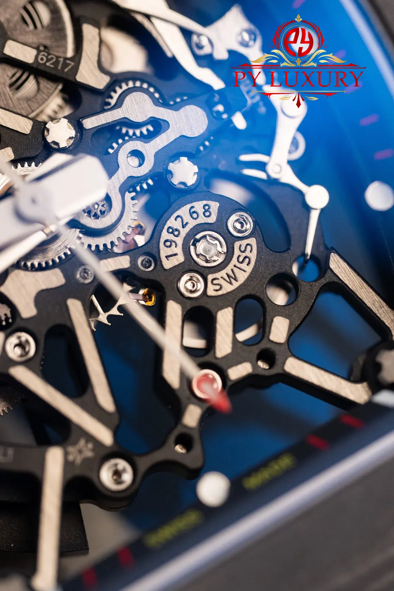 Richard Mille RM35-02 Rafael Nadal Black Carbon TPT White Rubber Band Super Clone - 5