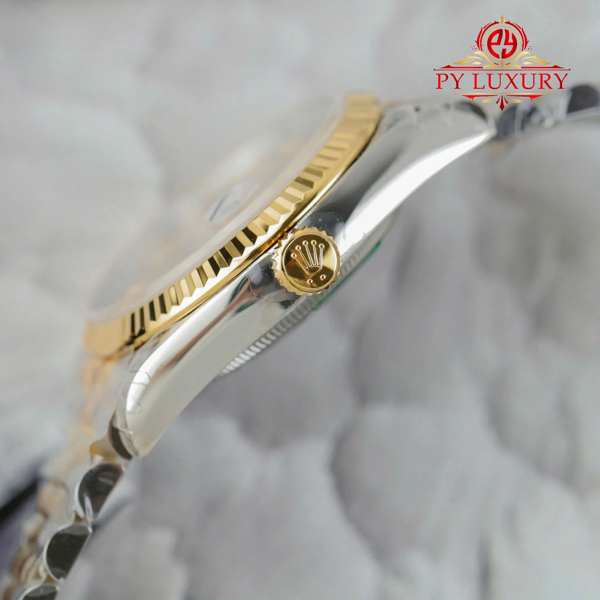 Rolex Datejust 126233 Golden Palm Motif Diamond Dial Yellow Gold Jubilee Bracelet Best Replica - 2