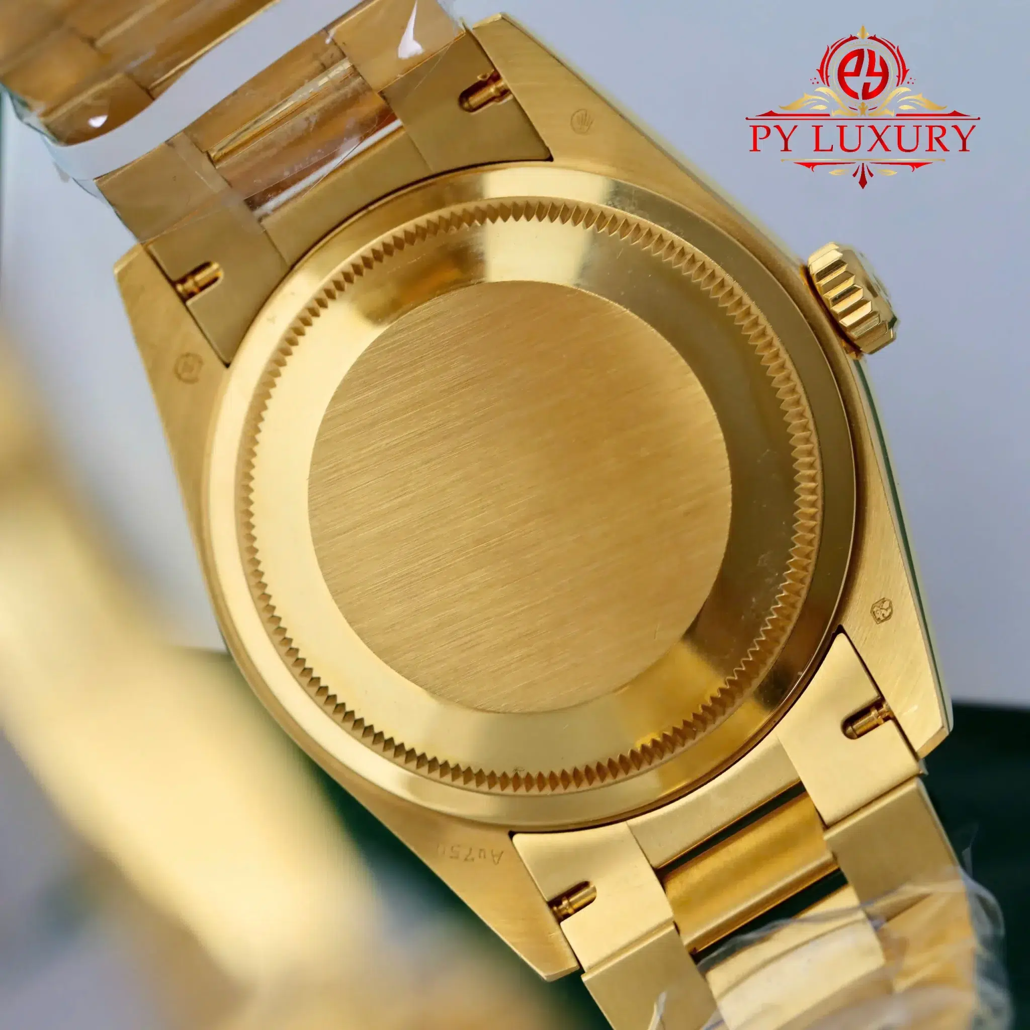 Rolex Day-Date 128238-0132 Champagne Diamond-set Dial 18K Gold Wrapped - 5