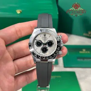 Rolex Daytona 126519-0006 Steel & Bright Black Dial Oysterflex Rubber Strap Best Replica 1:1 VSF 40mm