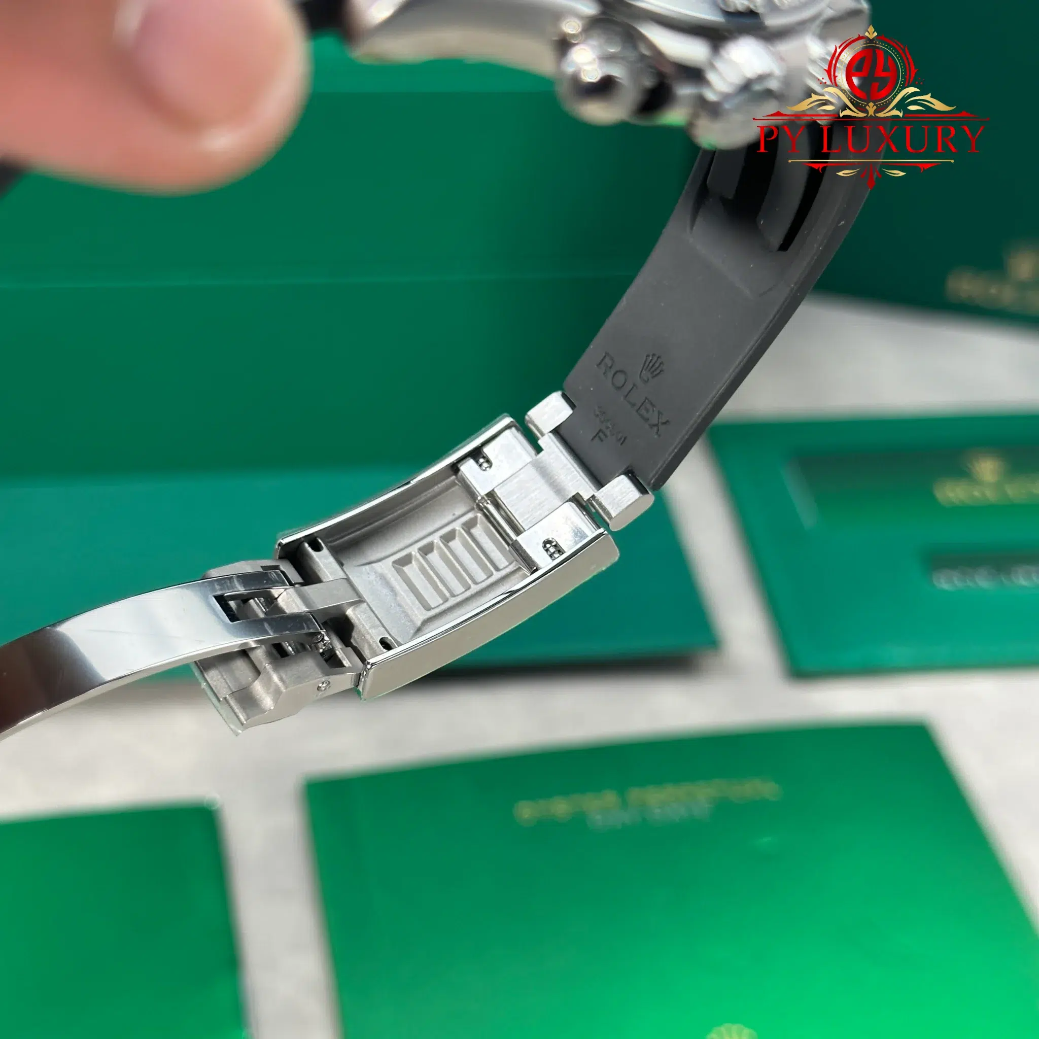 Rolex Daytona 126519-0006 Steel & Bright Black Dial Oysterflex Rubber Strap Best Replica VSF 40mm - 14