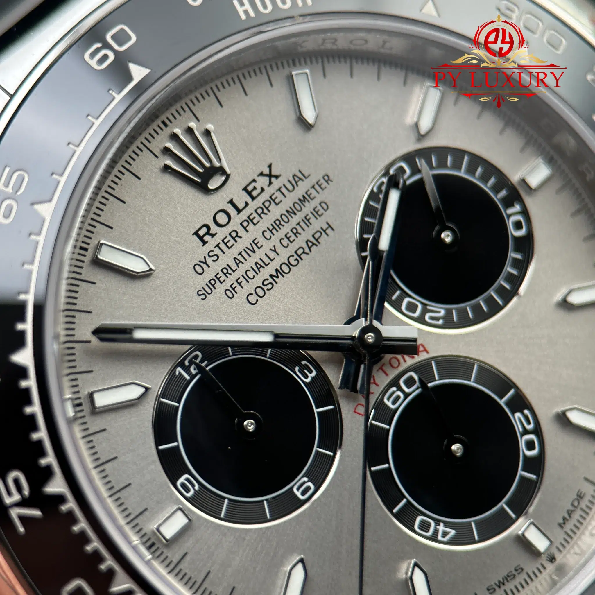 Rolex Daytona 126519-0006 Steel & Bright Black Dial Oysterflex Rubber Strap Best Replica VSF 40mm - 7
