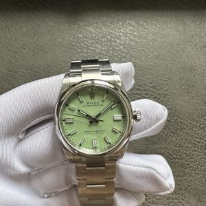 Rolex Oyster Perpetual 134300-0006 Pistachio Green Dial Best Replica