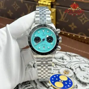 Tudor Black Bay Chrono M79360N Turquoise Dial Jubilee Bracelet Best Replica ZF
