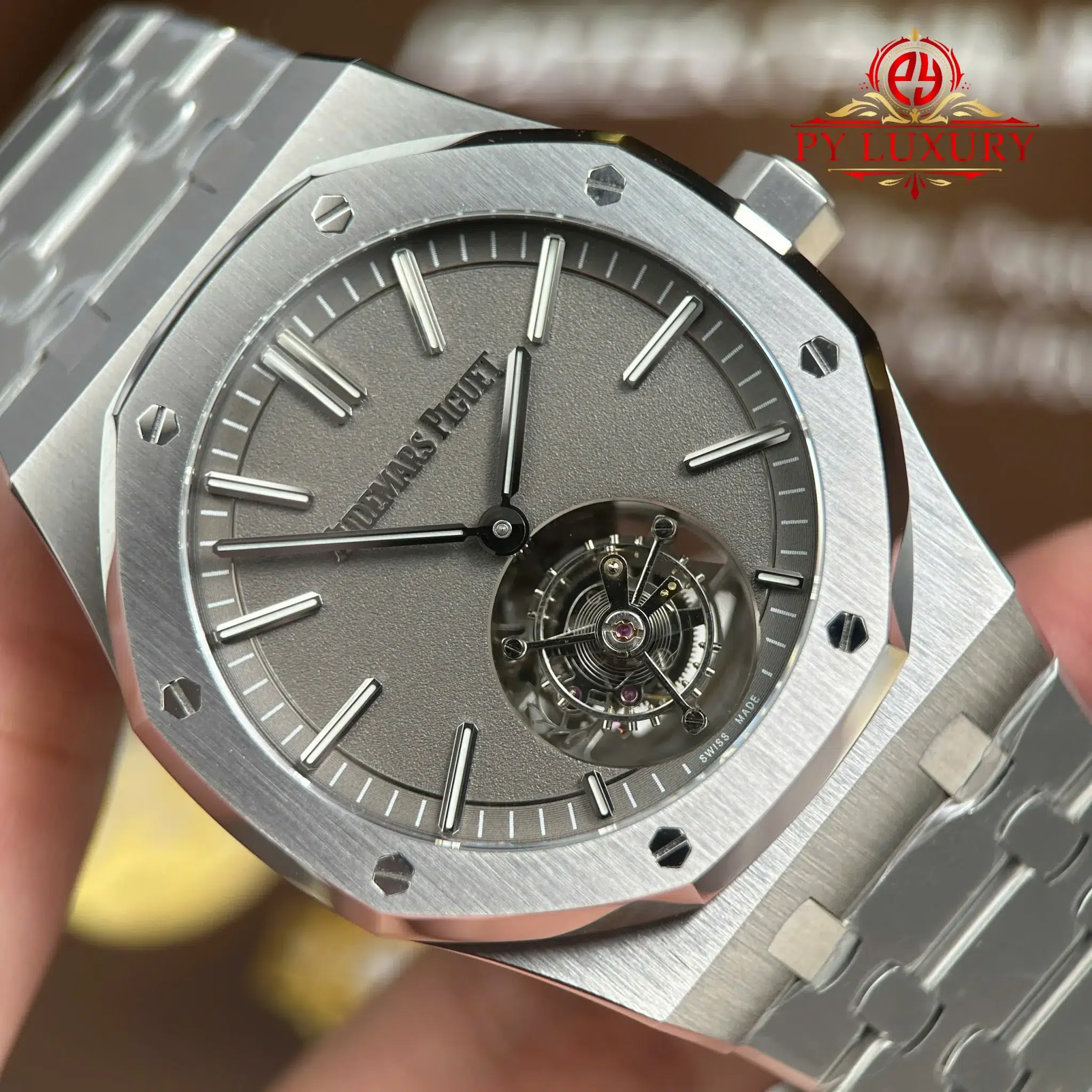 Audemars Piguet Royal Oak Flying Tourbillon 26530TI Grey Dial - 2