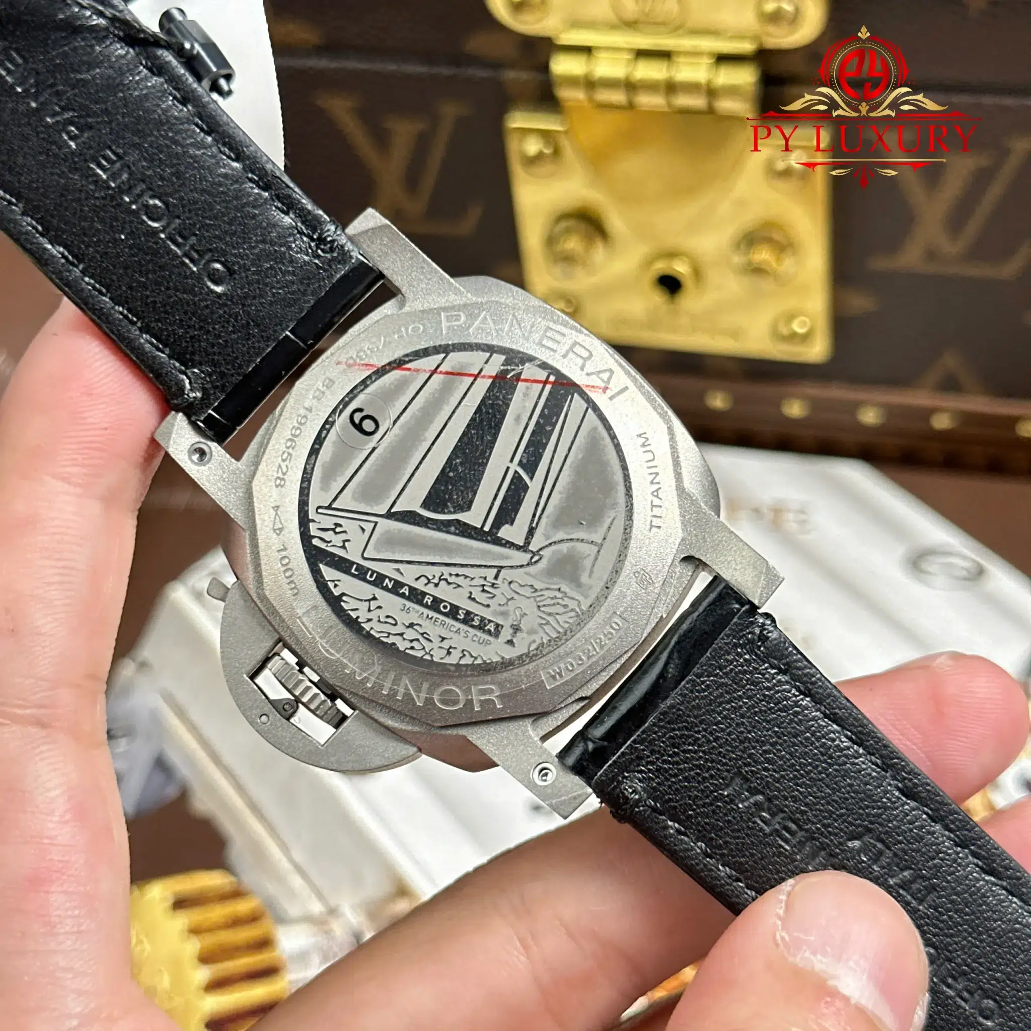 Panerai Luminor Luna Rossa GMT PAM1096 Titanium Carbotech Scafotech - 10