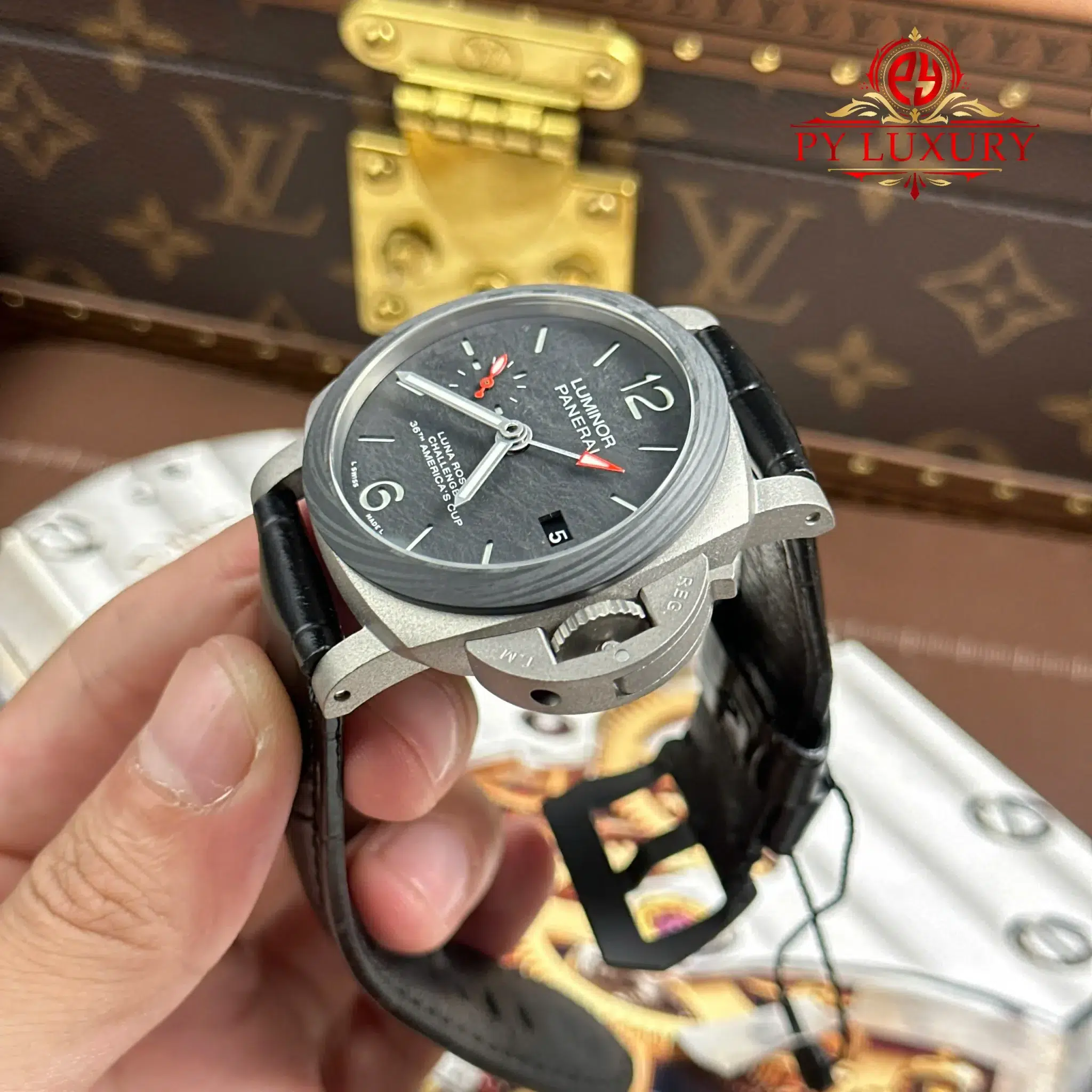 Panerai Luminor Luna Rossa GMT PAM1096 Titanium Carbotech Scafotech - 15
