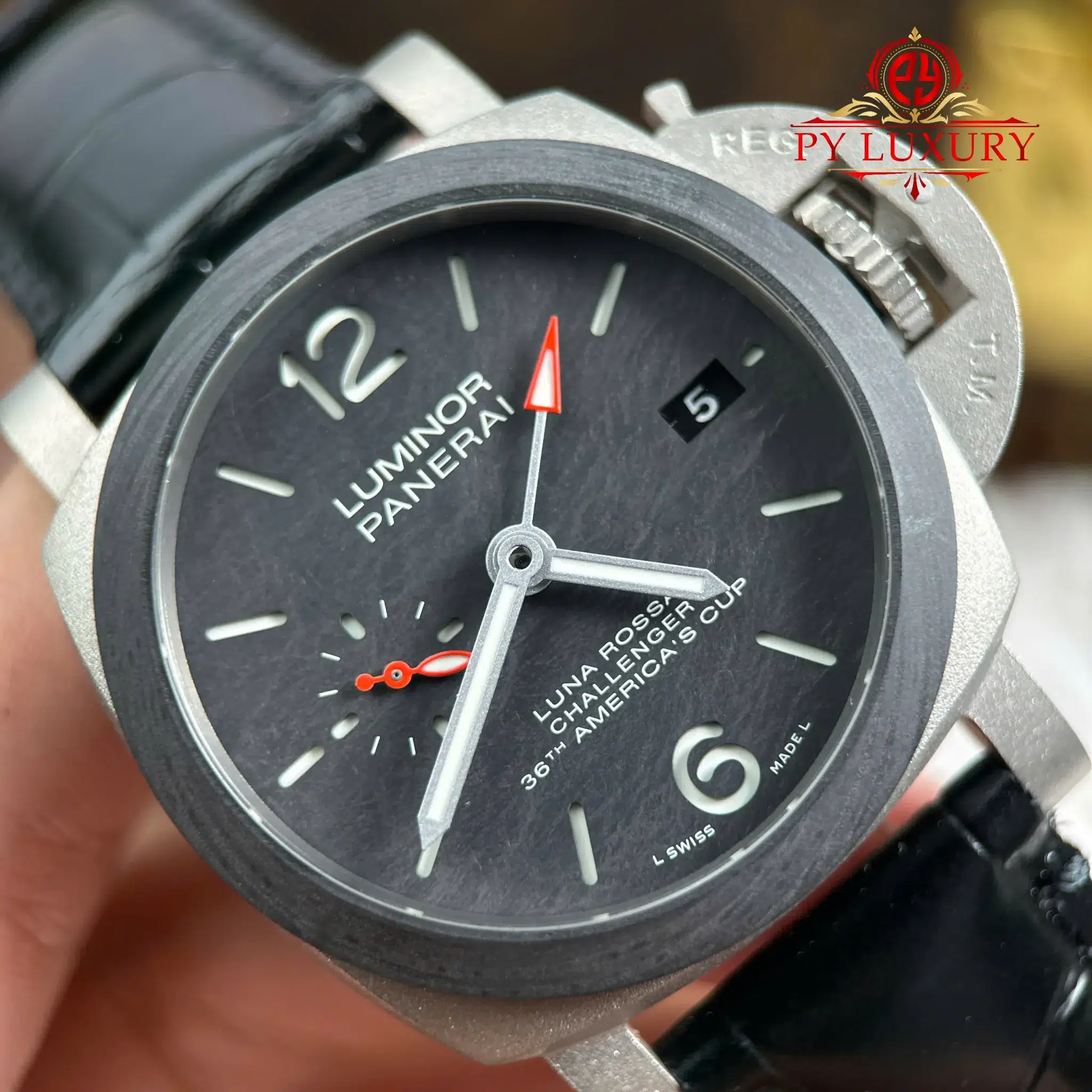 Panerai Luminor Luna Rossa GMT PAM1096 Titanium Carbotech Scafotech - 3