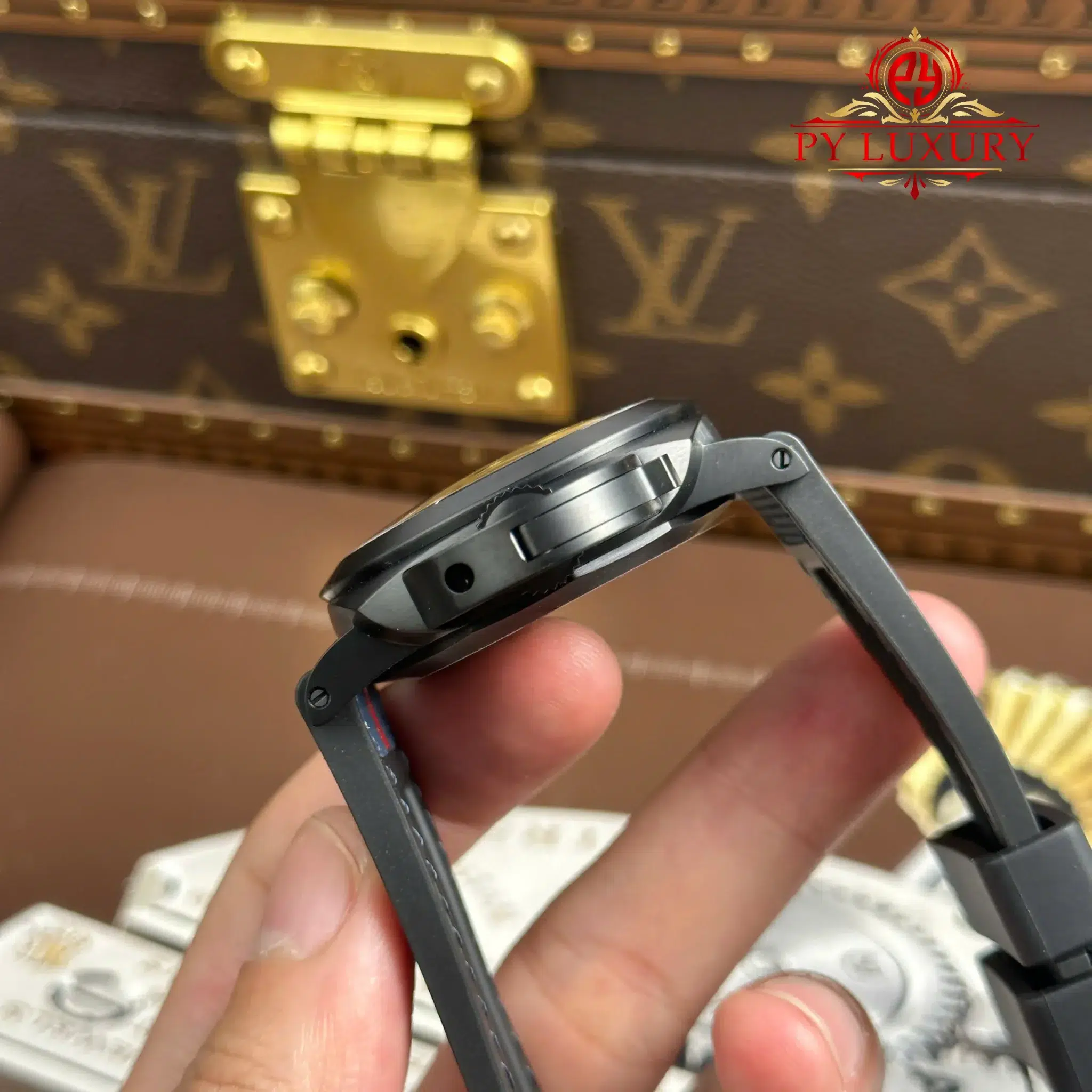 Panerai Luminor Quaranta Steel DLC Luna Rossa PAM01408 Blue Dial VSF - 2