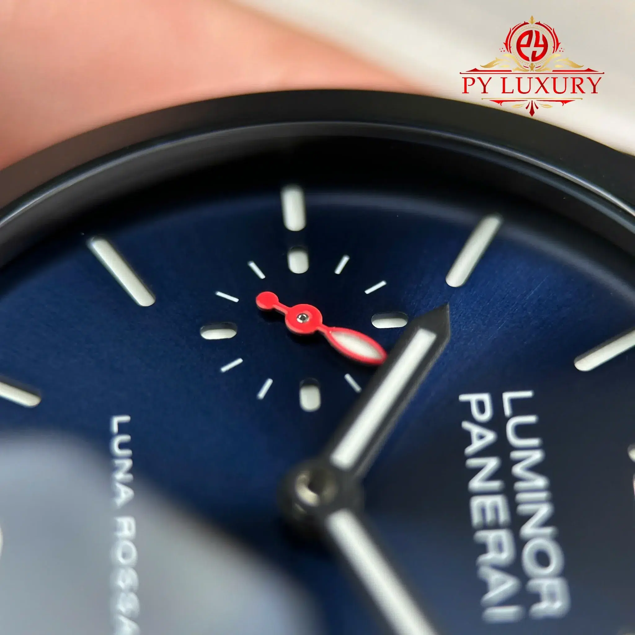 Panerai Luminor Quaranta Steel DLC Luna Rossa PAM01408 Blue Dial VSF - 9