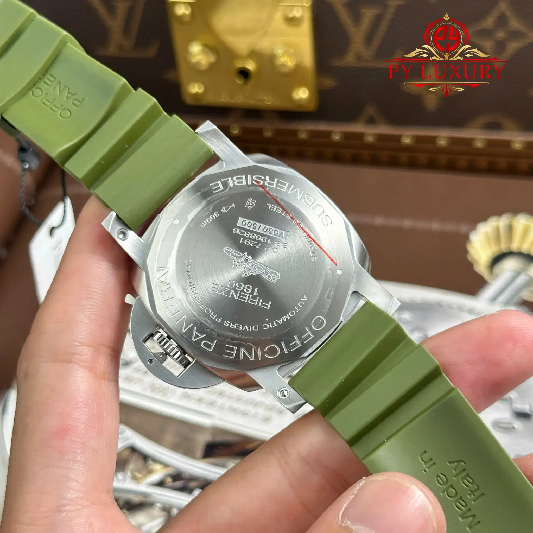 Panerai Luminor Submersible PAM1055 Verde Militare Limited - 12