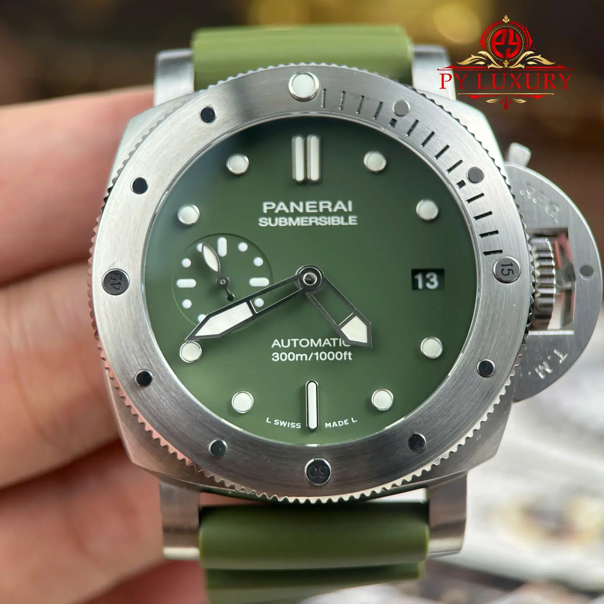 Panerai Luminor Submersible PAM1055 Verde Militare Limited - 6