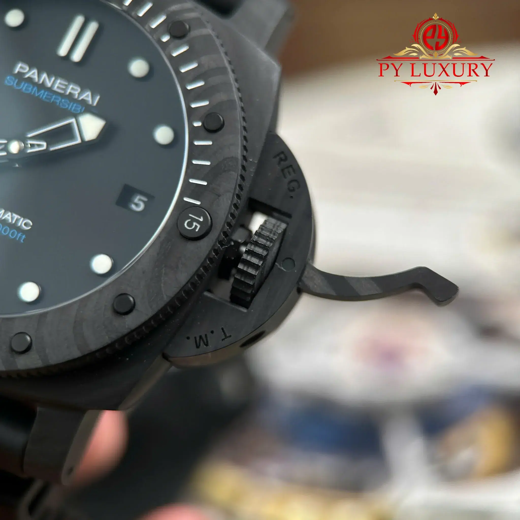 Panerai Submersible Carbotech™ PAM2231 Black Dial Rubber Band - 11