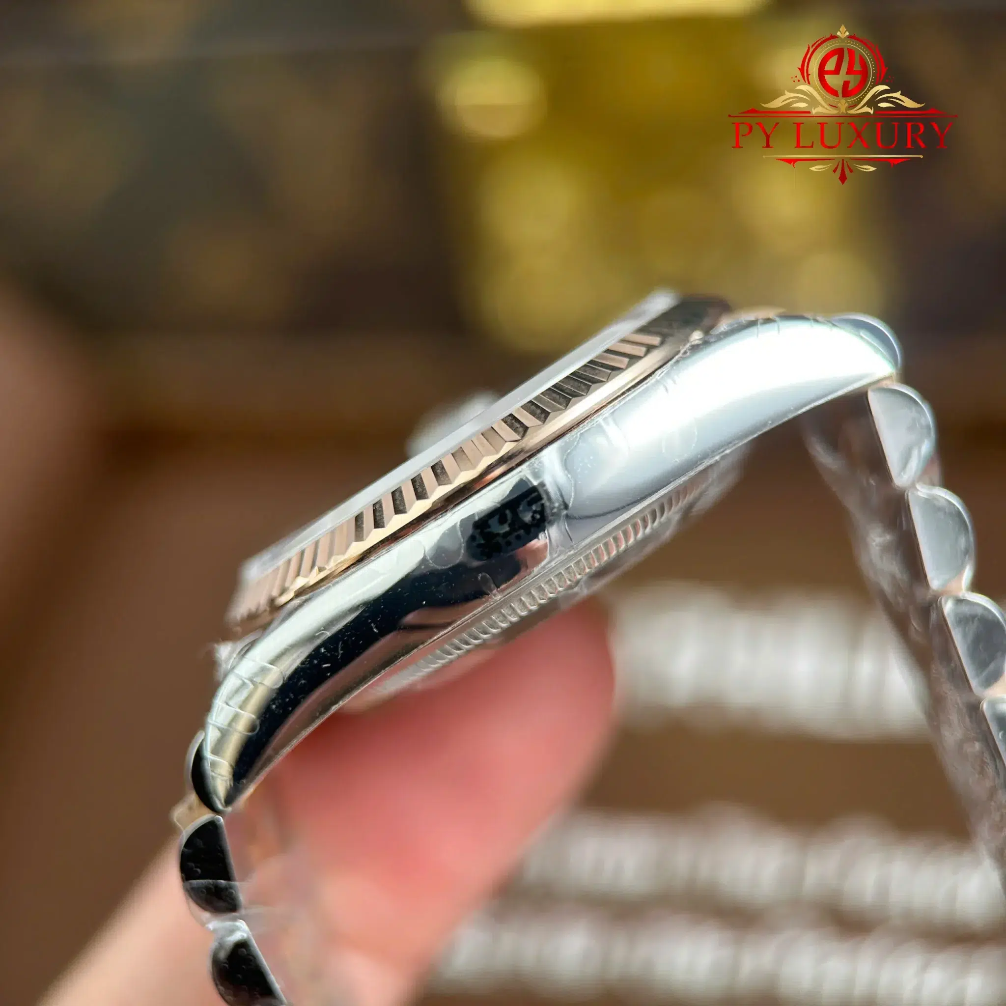 Rolex Datejust 126231 Rose Gold-Steel Slate Index Dial Jubilee Bracelet - 1