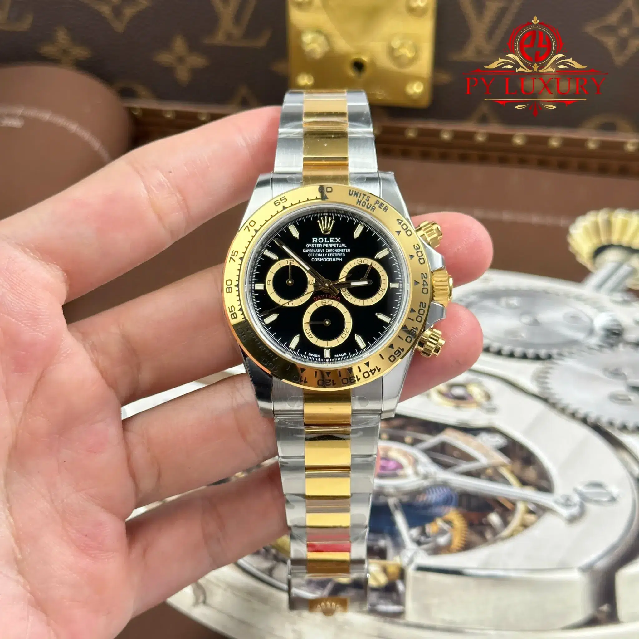 Rolex Daytona 126503-0003 Two Tone Steel & Yellow Gold Black Dial - 11 Rolex Daytona 126503-0003 Two Tone Steel & Yellow Gold Black Dial 1:1 Best Replica VSF