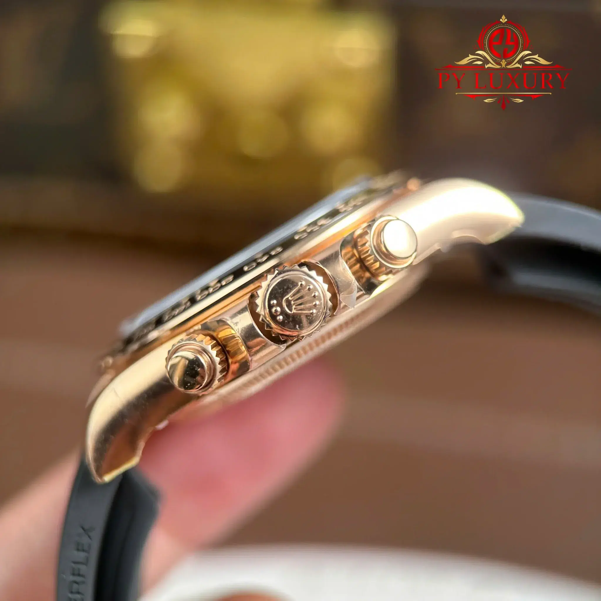 Rolex Daytona 126515LN-0002 Rose Gold Bright Black & Sundust Luminous Dial Oysterflex Bracelet - 9