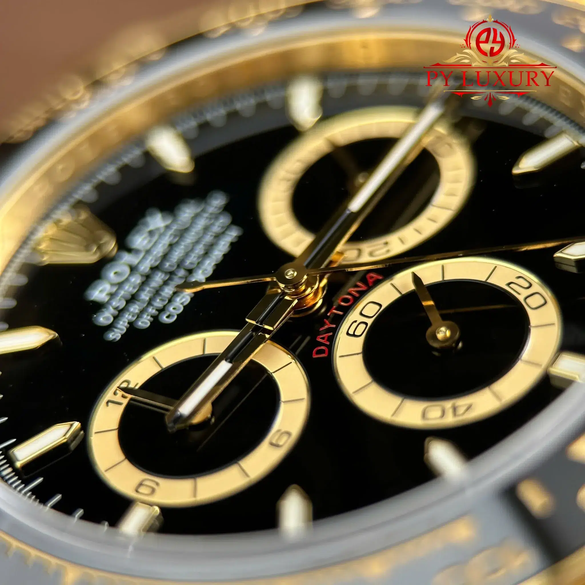 Rolex Daytona 126518LN-0008 Yellow Gold Black Dial Oysterflex Bracelet - 13