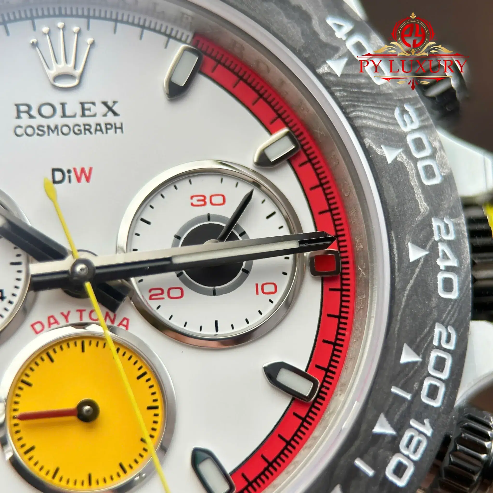 Rolex Daytona DiW Ferrari CarboQuartz White Dial Nylon Strap - 9