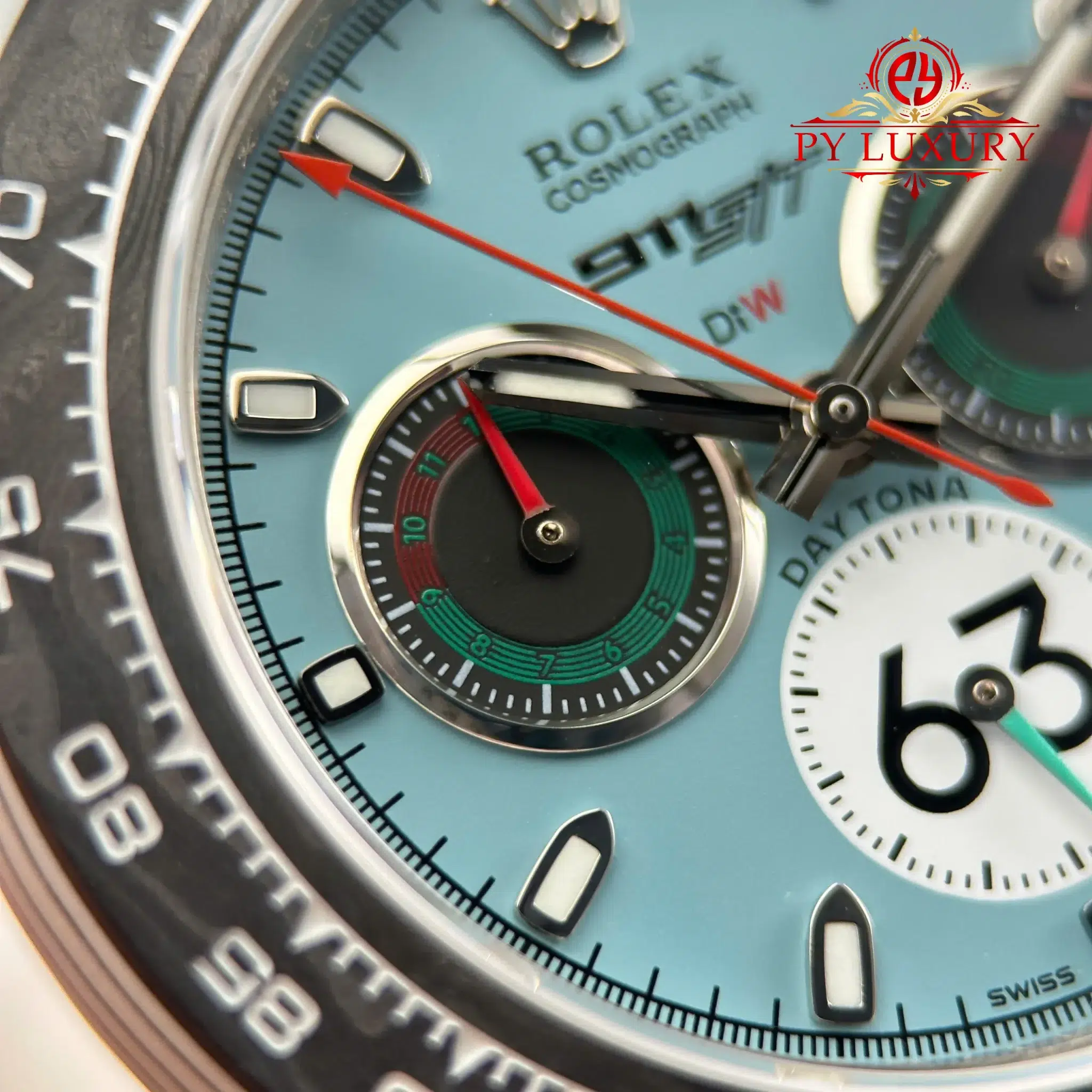 Rolex Daytona DiW Porsche 911 S T CarboQuartz Blue Dial Nylon Strap - 13