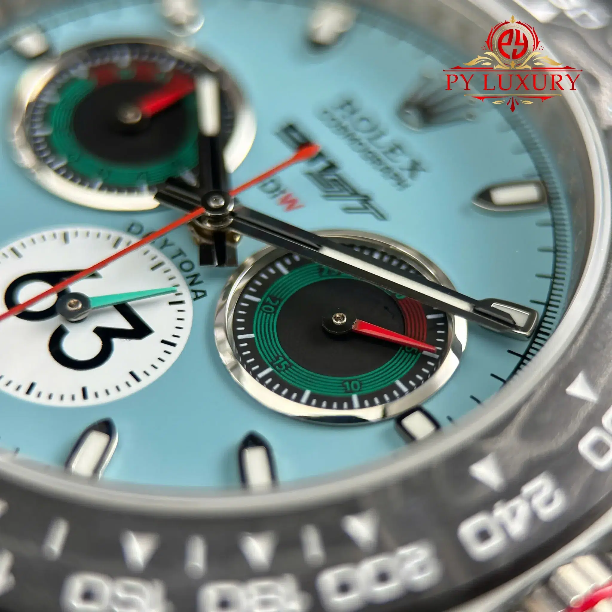 Rolex Daytona DiW Porsche 911 S T CarboQuartz Blue Dial Nylon Strap - 6